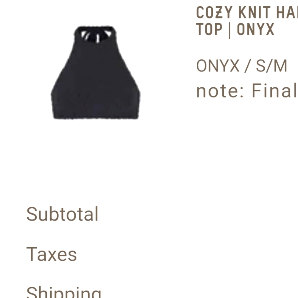ISO SKIMS HALTER